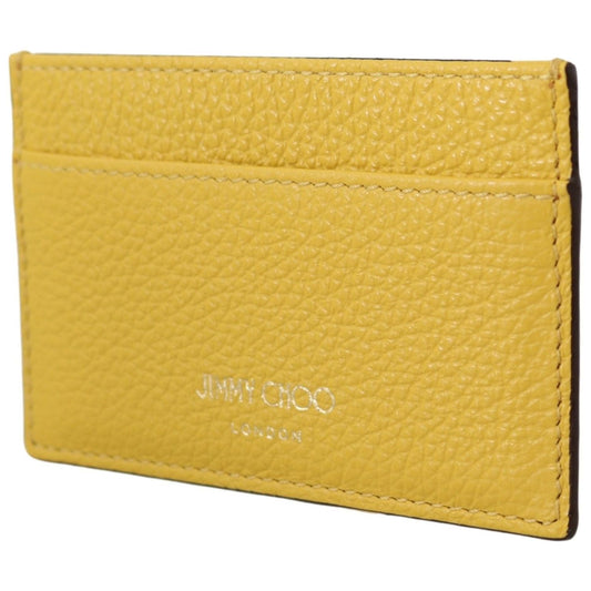 Sunshine Yellow Leather Card Holder