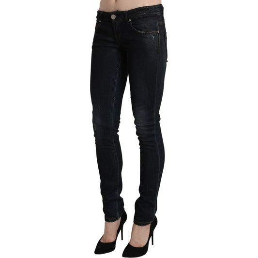 Sleek Black Washed Skinny Jeans