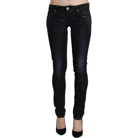 Sleek Black Washed Skinny Jeans