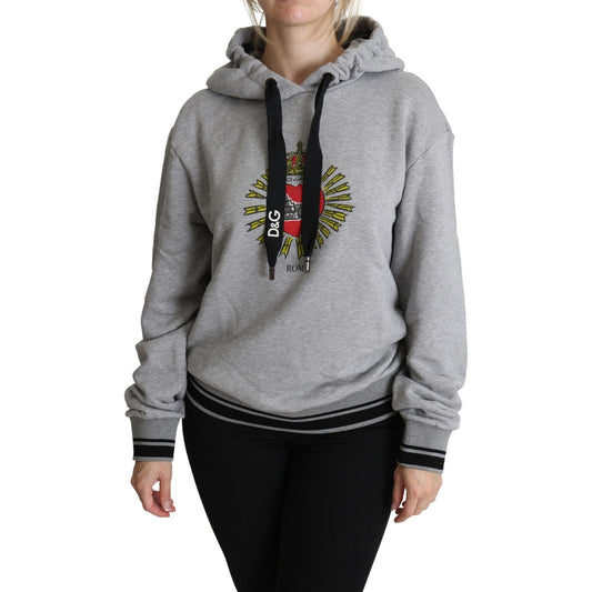 Exclusive Hooded Gray Cotton Sweater