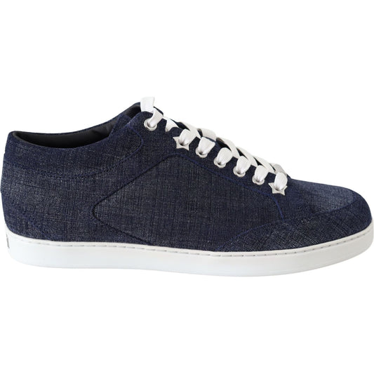 Chic Slip-On Blue Denim Suede Sneakers