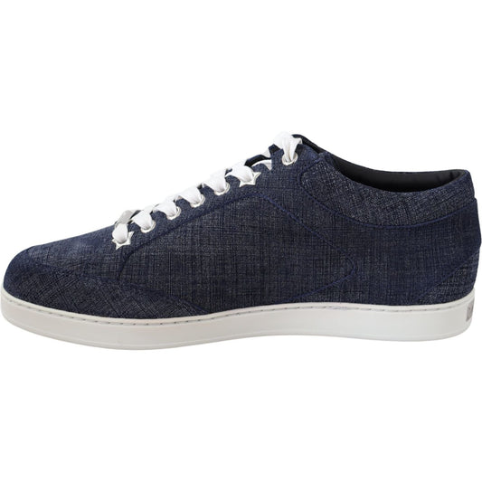 Chic Slip-On Blue Denim Suede Sneakers