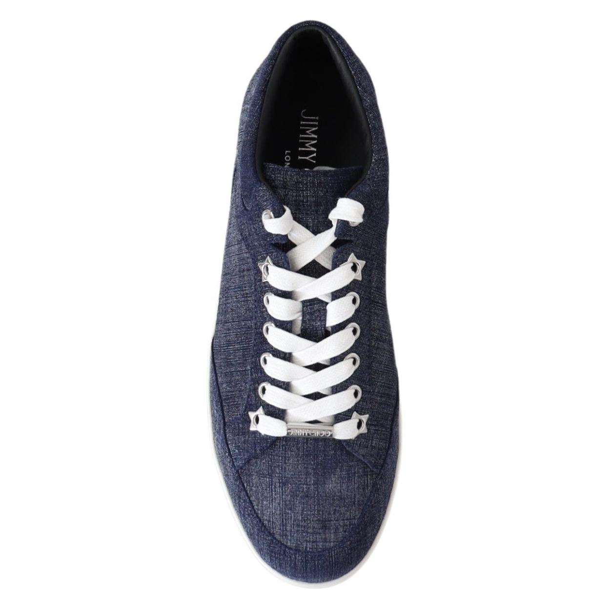 Chic Slip-On Blue Denim Suede Sneakers