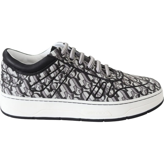 Glittering Slip-On Sneakers - Silver and Black