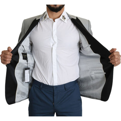 Dolce & Gabbana Light Gray Single Breasted SARTORIA Blazer