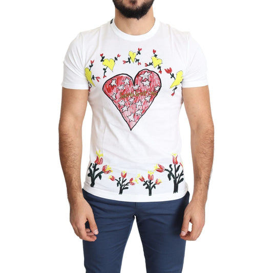 Chic Saint Valentine Print Crew Neck T-Shirt