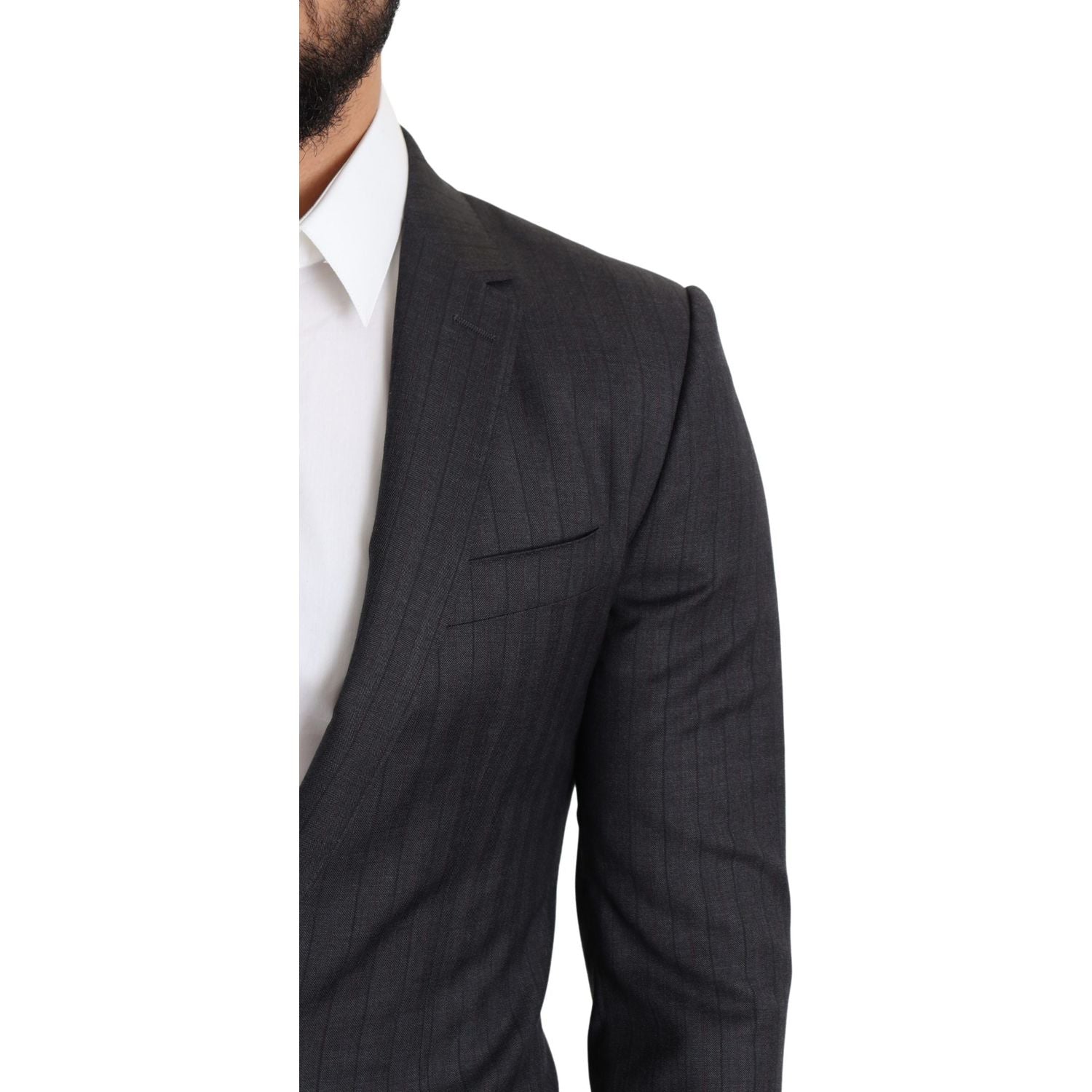 سترة مارتيني أنيقة من الصوف الأسود من دولتشي آند غابانا