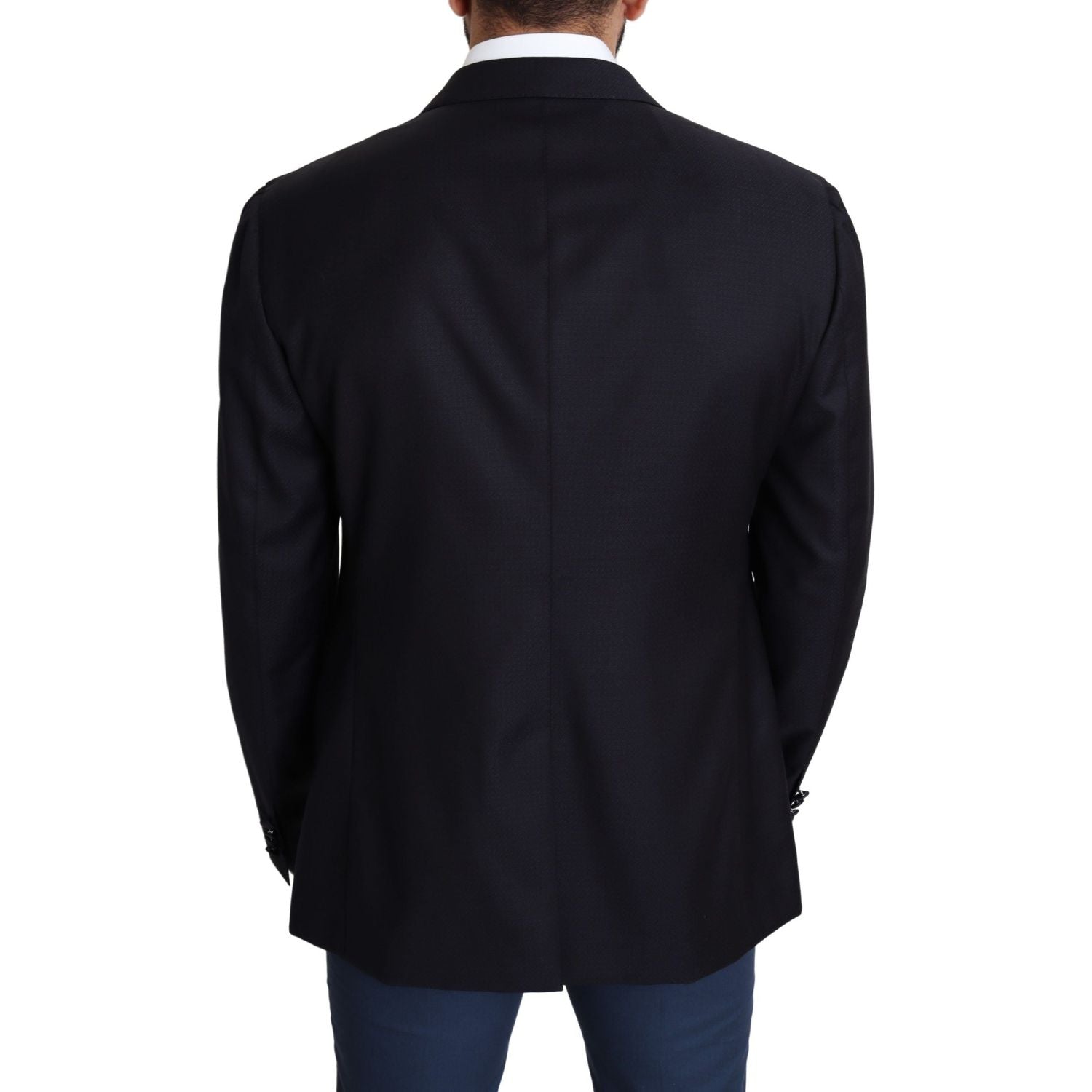 Dolce & Gabbana Black Wool Single Breasted NAPOLI Blazer