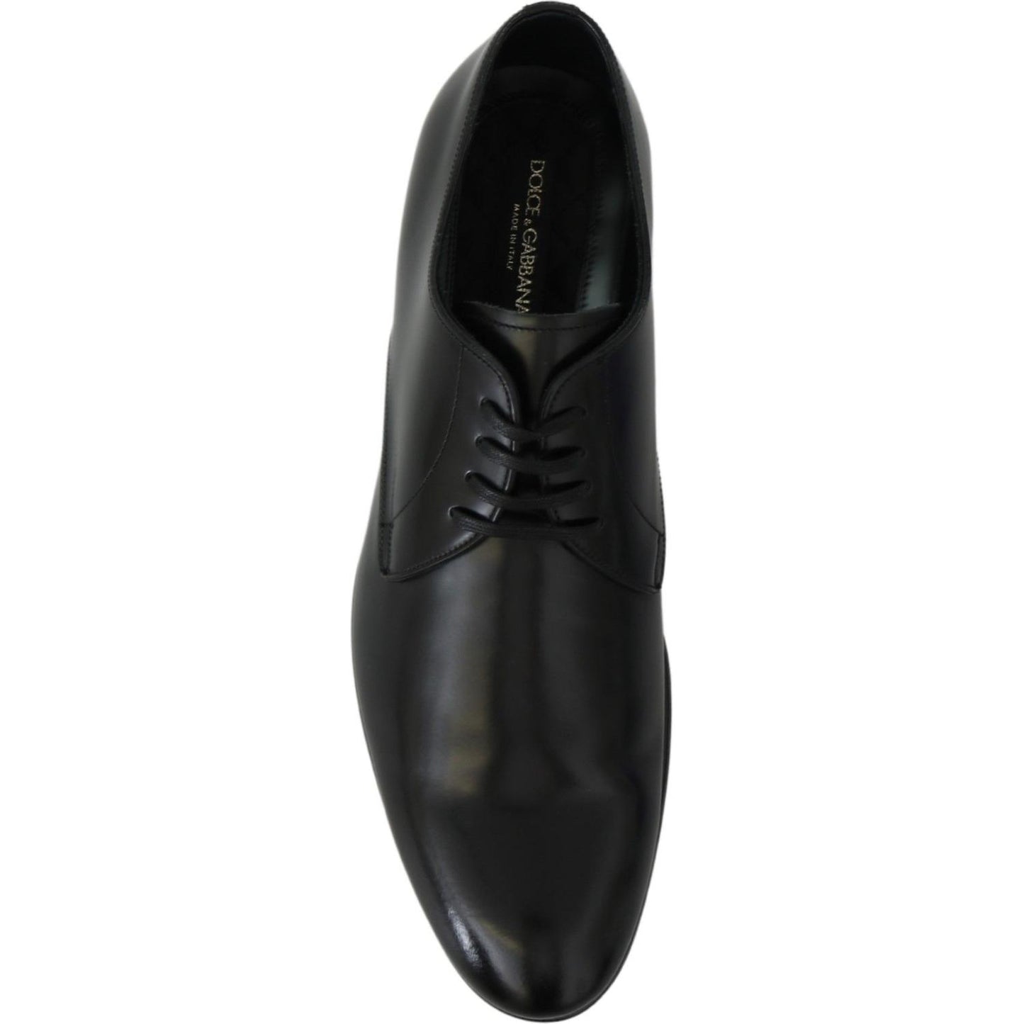 Elegant Black Leather Derby Shoes