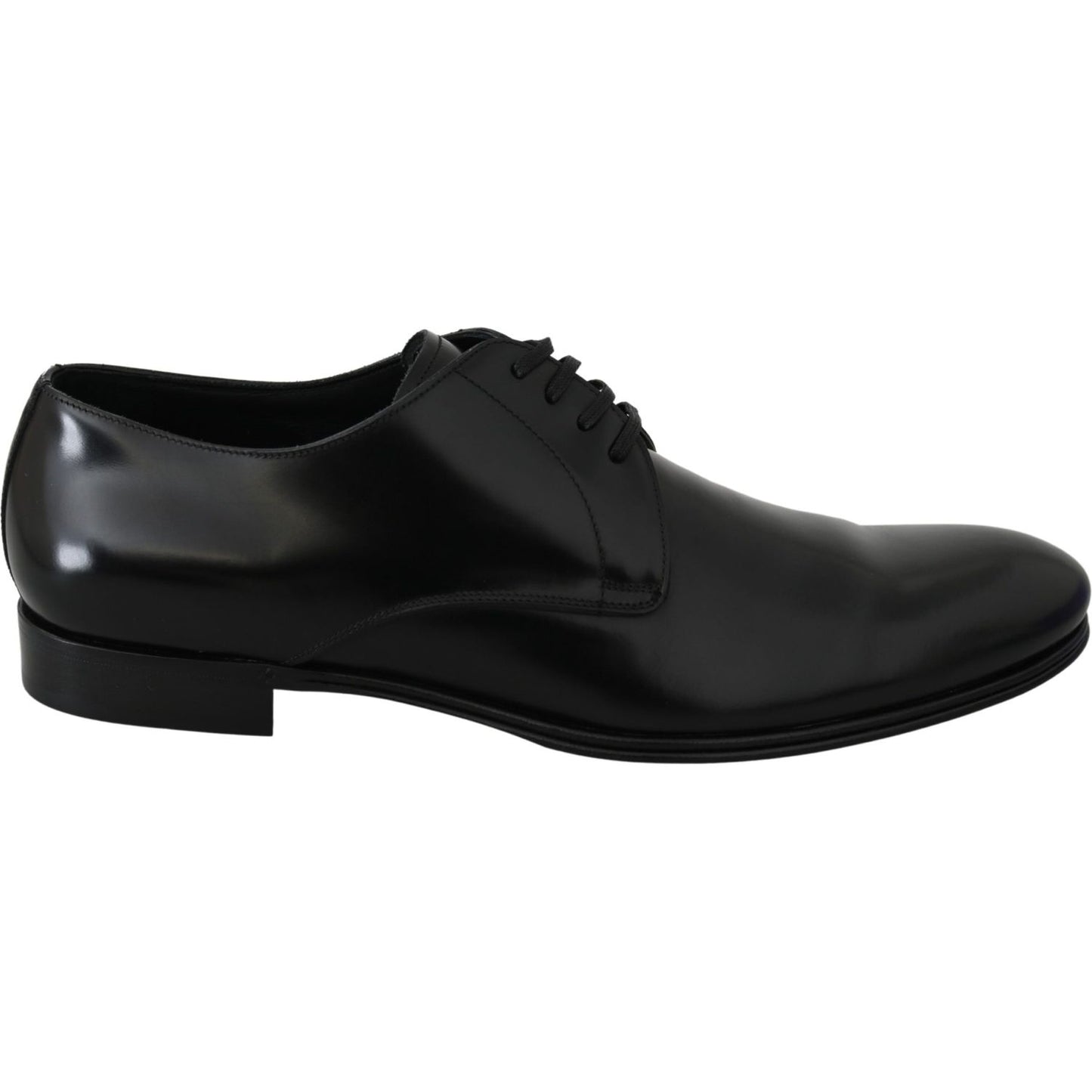 Elegant Black Leather Derby Shoes