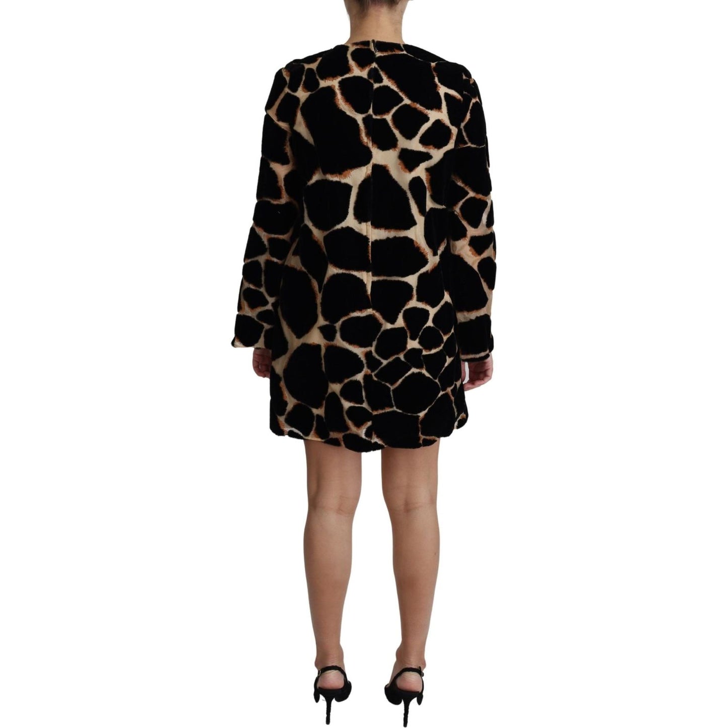 Chic Giraffe Print Shift Mini Dress