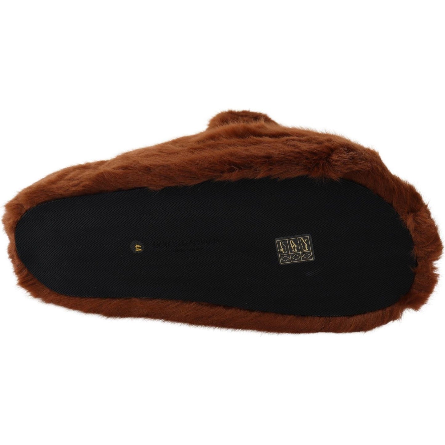 Teddy Bear Embellished Brown Loafers