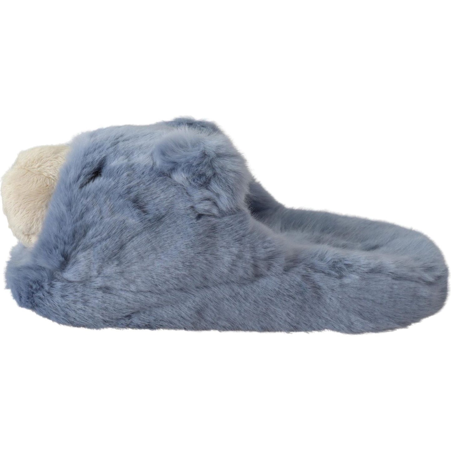 Chic Teddy Bear Blue Loafers Shoes