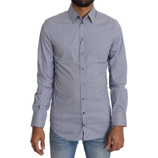 Sicilia Slim Fit Polka Dot Cotton Blend Shirt