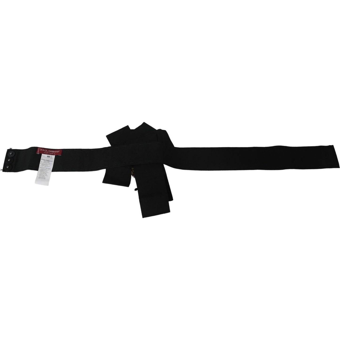 Elegant Black Crystal Waist Belt