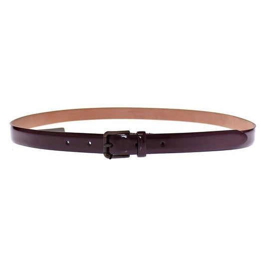 Elegant Purple Leather Belt