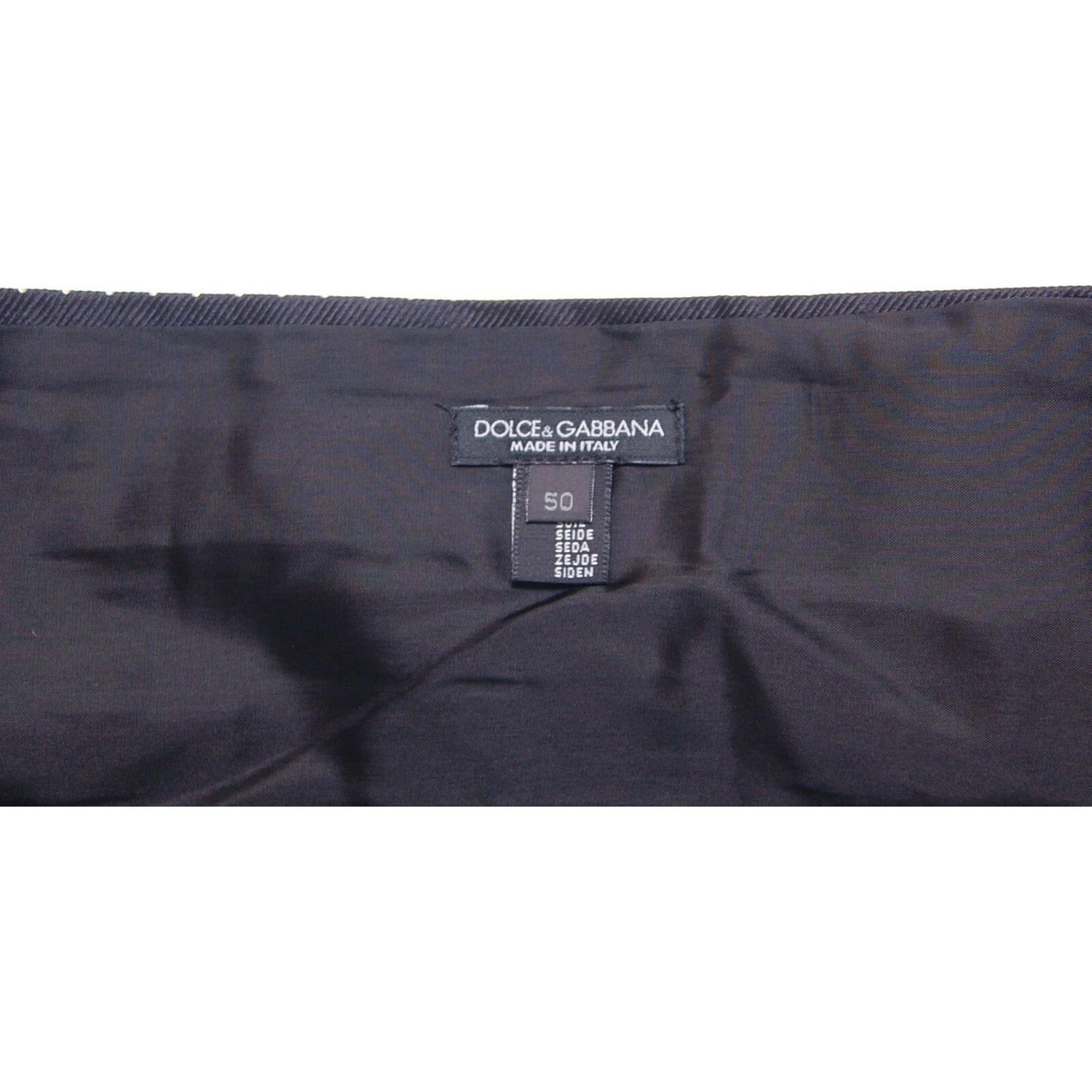 Dolce & Gabbana Black Waist Smoking Tuxedo Cummerbund Belt