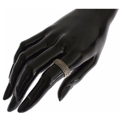 Nialaya Black CZ 925 Sterling Silver Womens Ring Ring