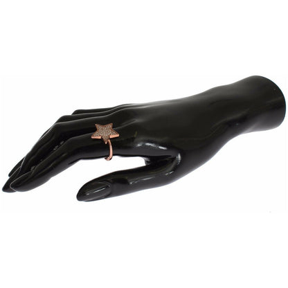 Nialaya Womens Clear CZ Star 925 Silver Ring Ring