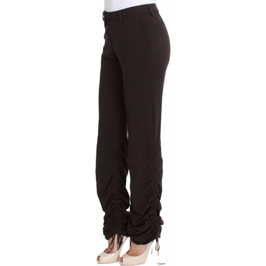 Chic Brown Casual Trousers for Sophisticated Style