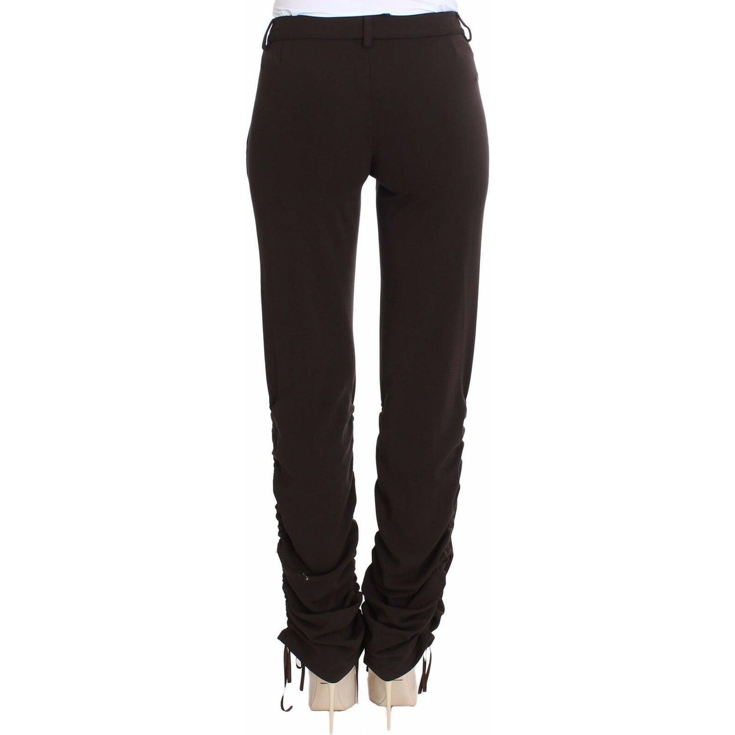 Chic Brown Casual Trousers for Sophisticated Style