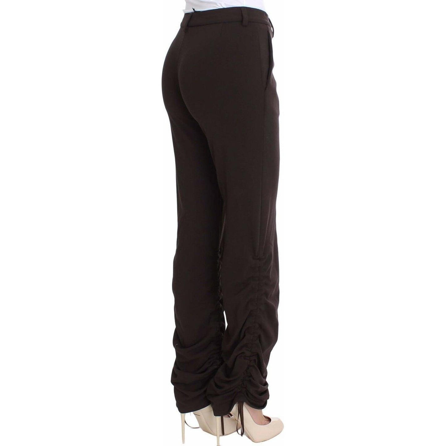 Chic Brown Casual Trousers for Sophisticated Style