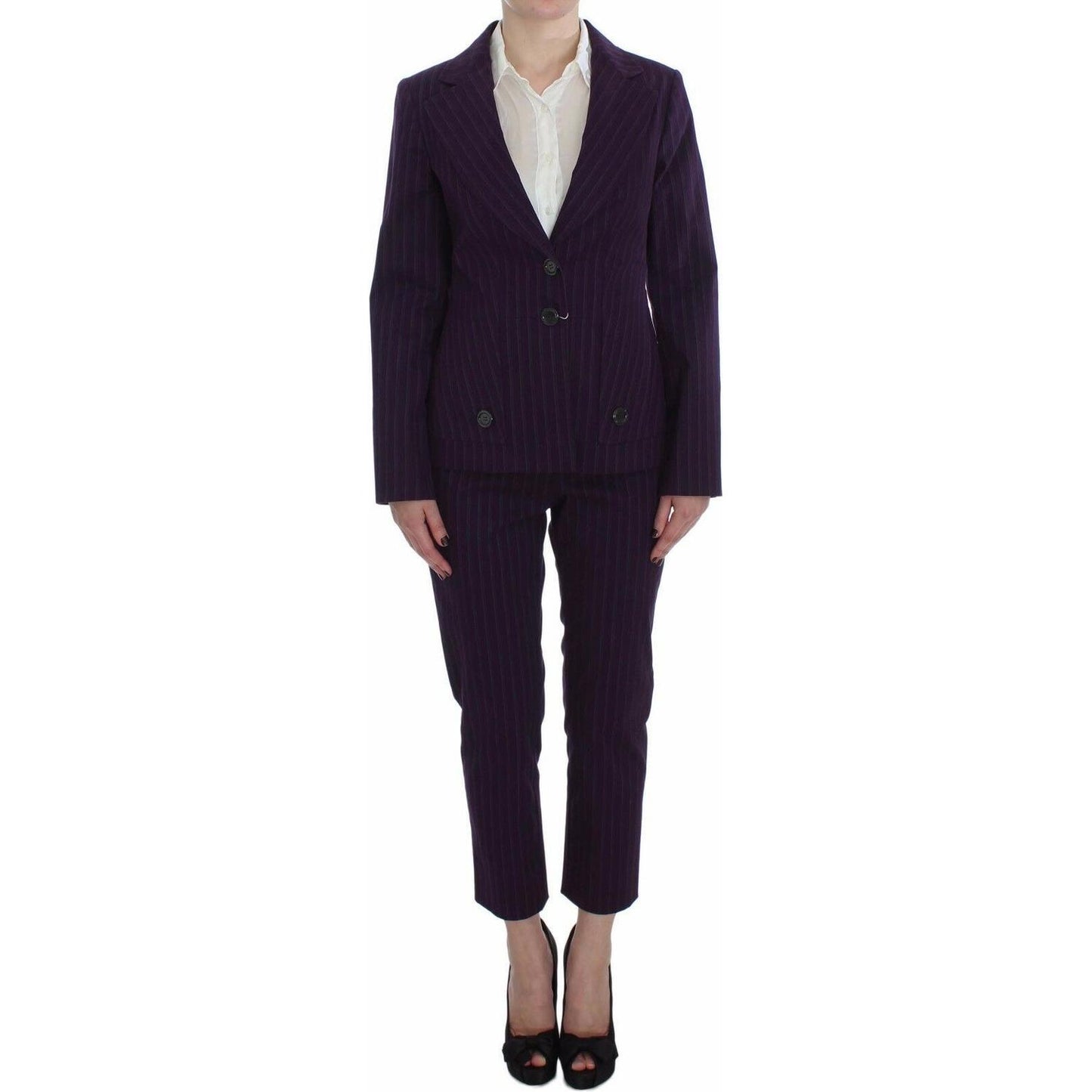 Elegant Striped Pant & Blazer Suit