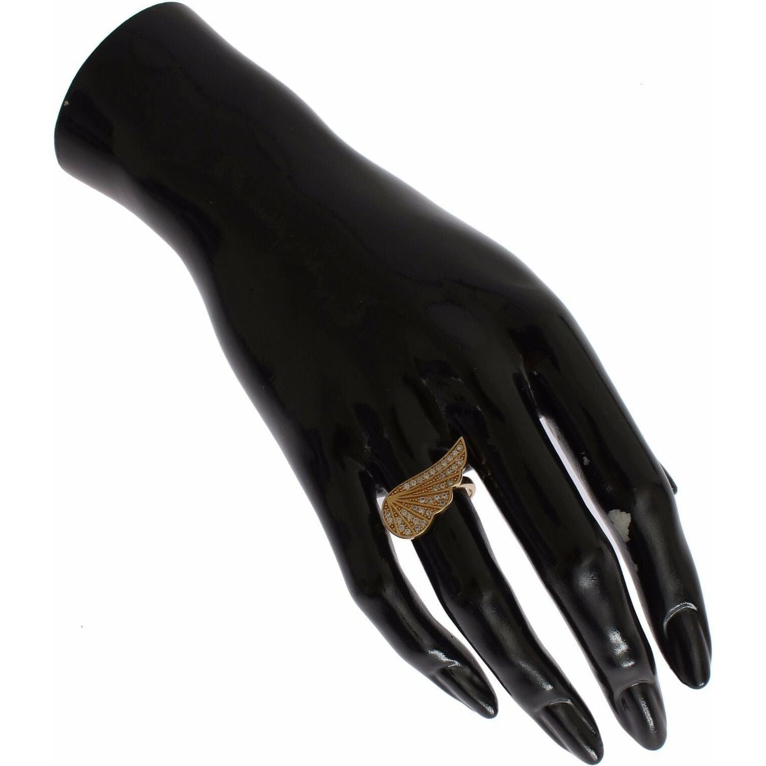 迷人镀金水晶戒指