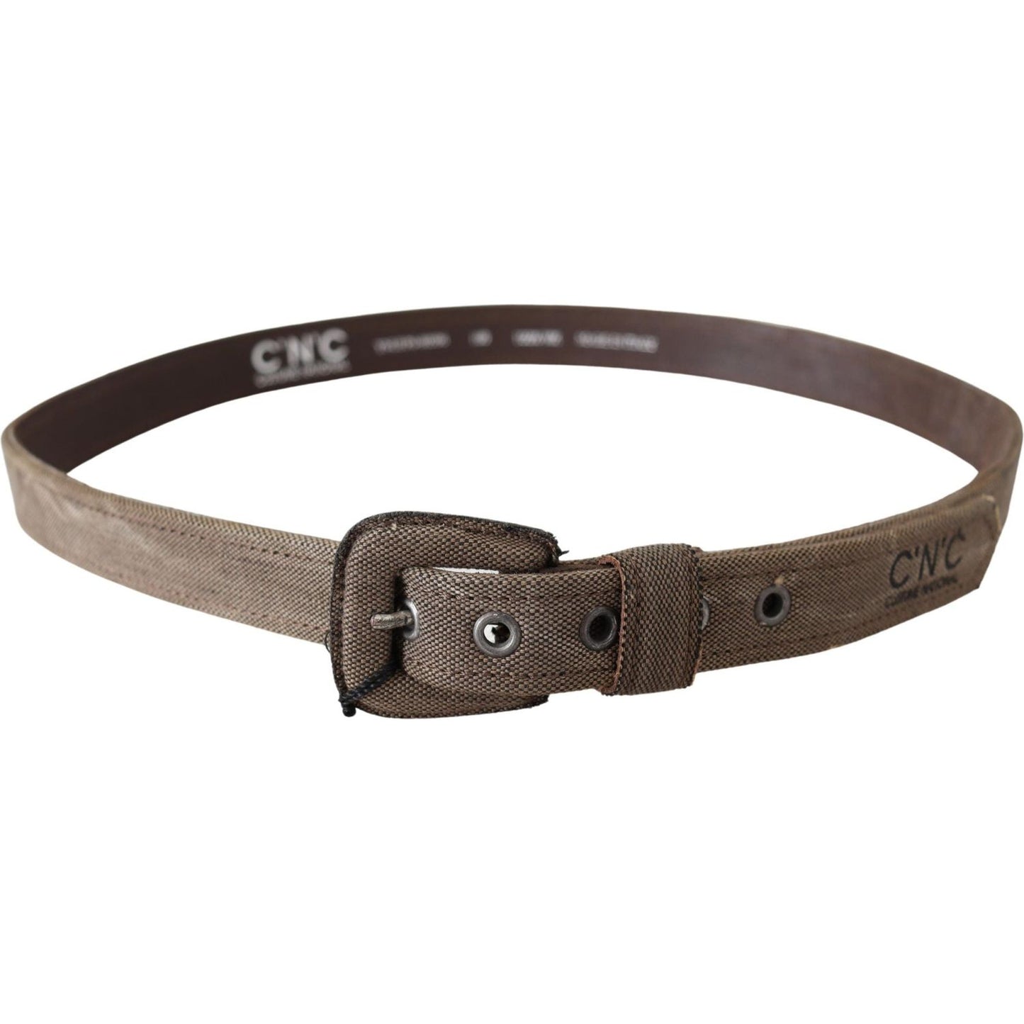 Elegant Brown Leather Waist Belt