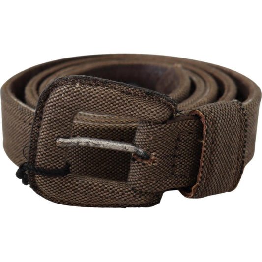 Elegant Brown Leather Waist Belt