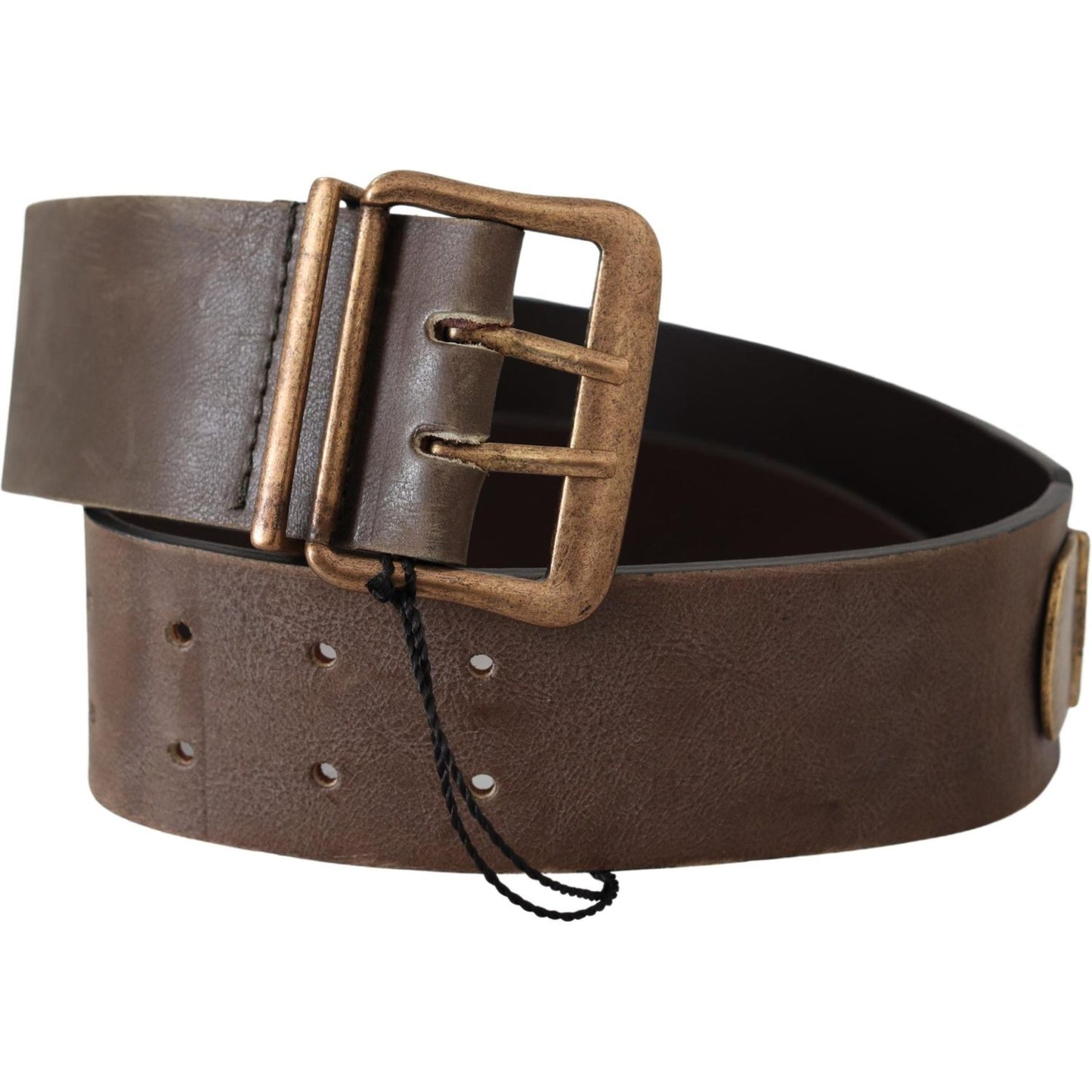 Elegant Leather Fashion Belt in Rich Brown