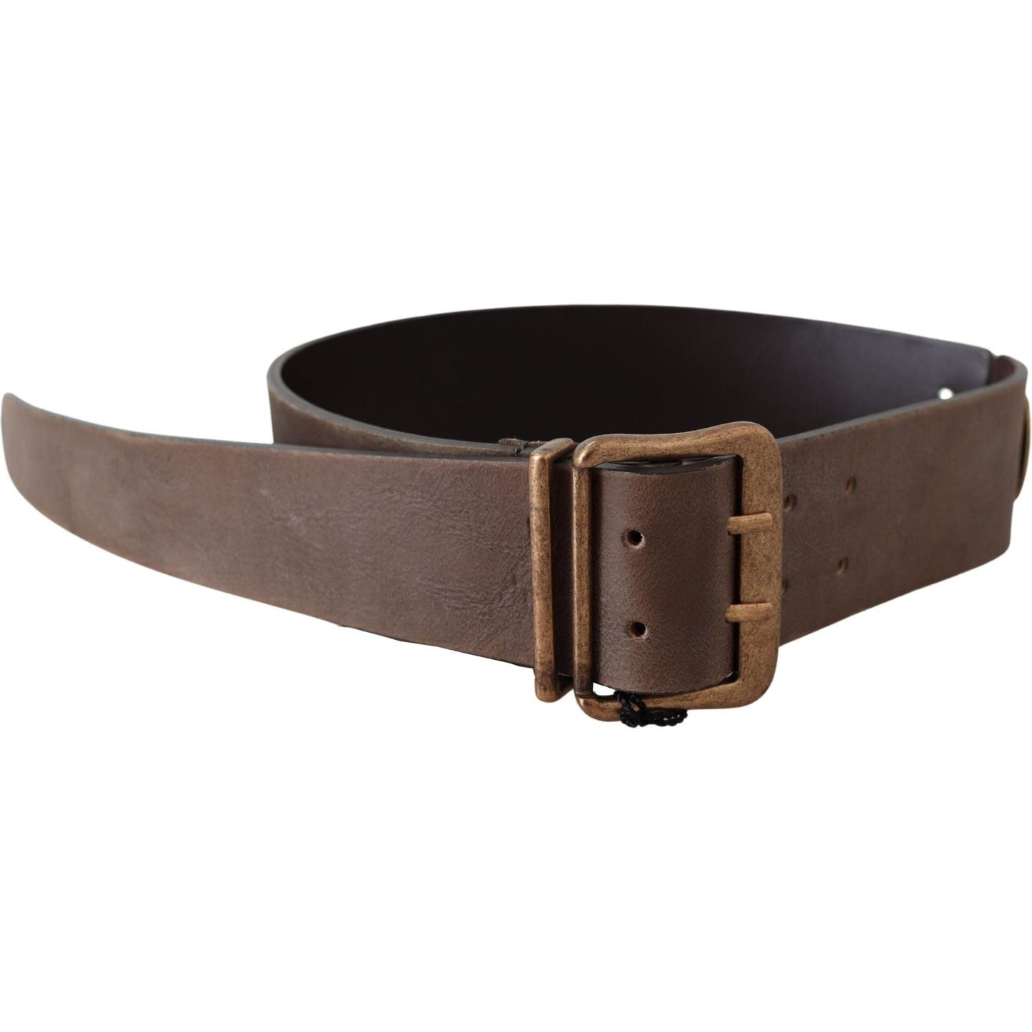 Elegant Leather Fashion Belt in Rich Brown