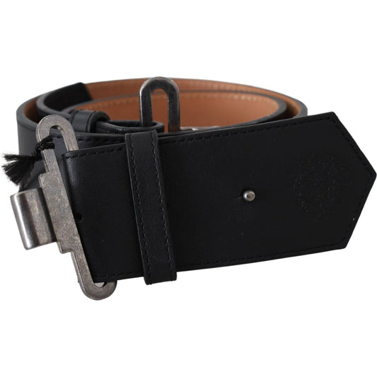 Chic Leather Adjustable Black Belt