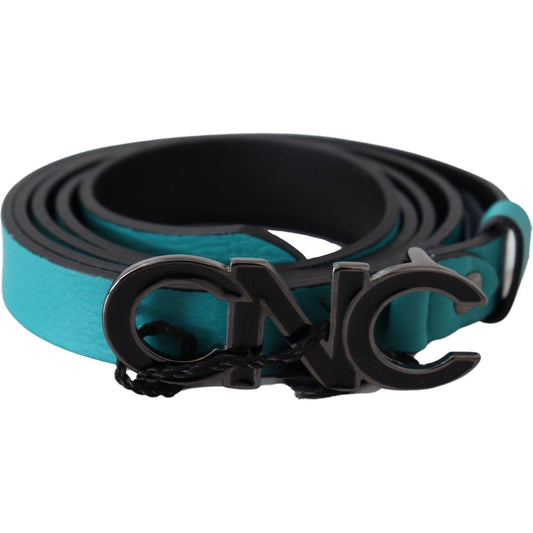 Chic Blue Green Leather Fashion Belt