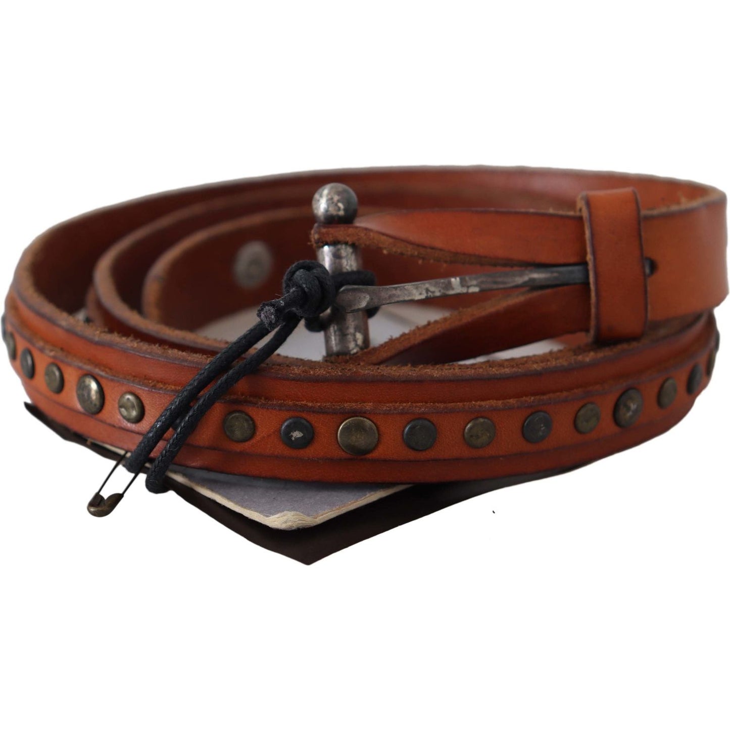 Elegant Leather Waist Belt in Brown