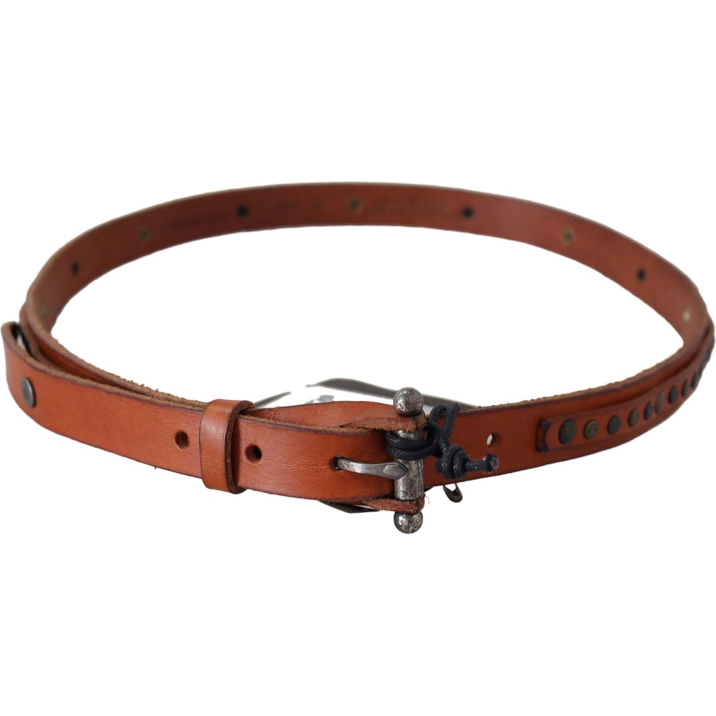 Elegant Leather Waist Belt in Brown