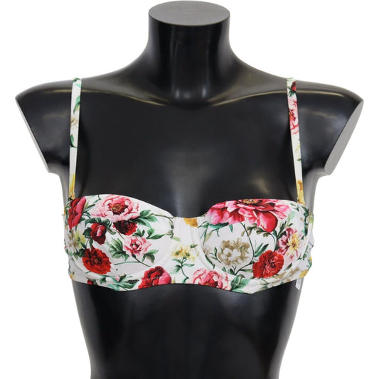 Elegant Floral Bikini Top – Summer Chic