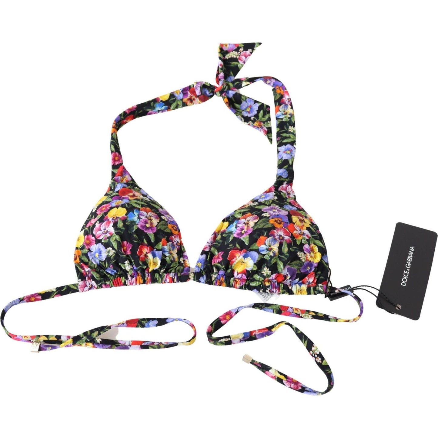 Chic Floral Printed Bikini Top