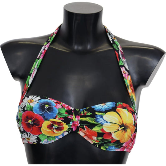 Floral Elegance High-End Bikini Top