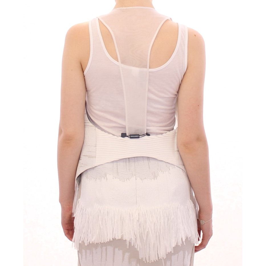 Chic Fringed Open Back Vest