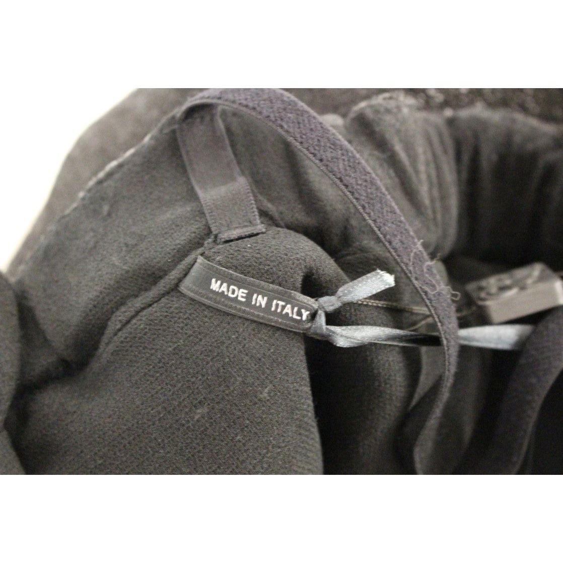 La Maison du Couturier | Elegant Black Leather Jumpsuit with Waist Strap| McRichard Designer Brands   