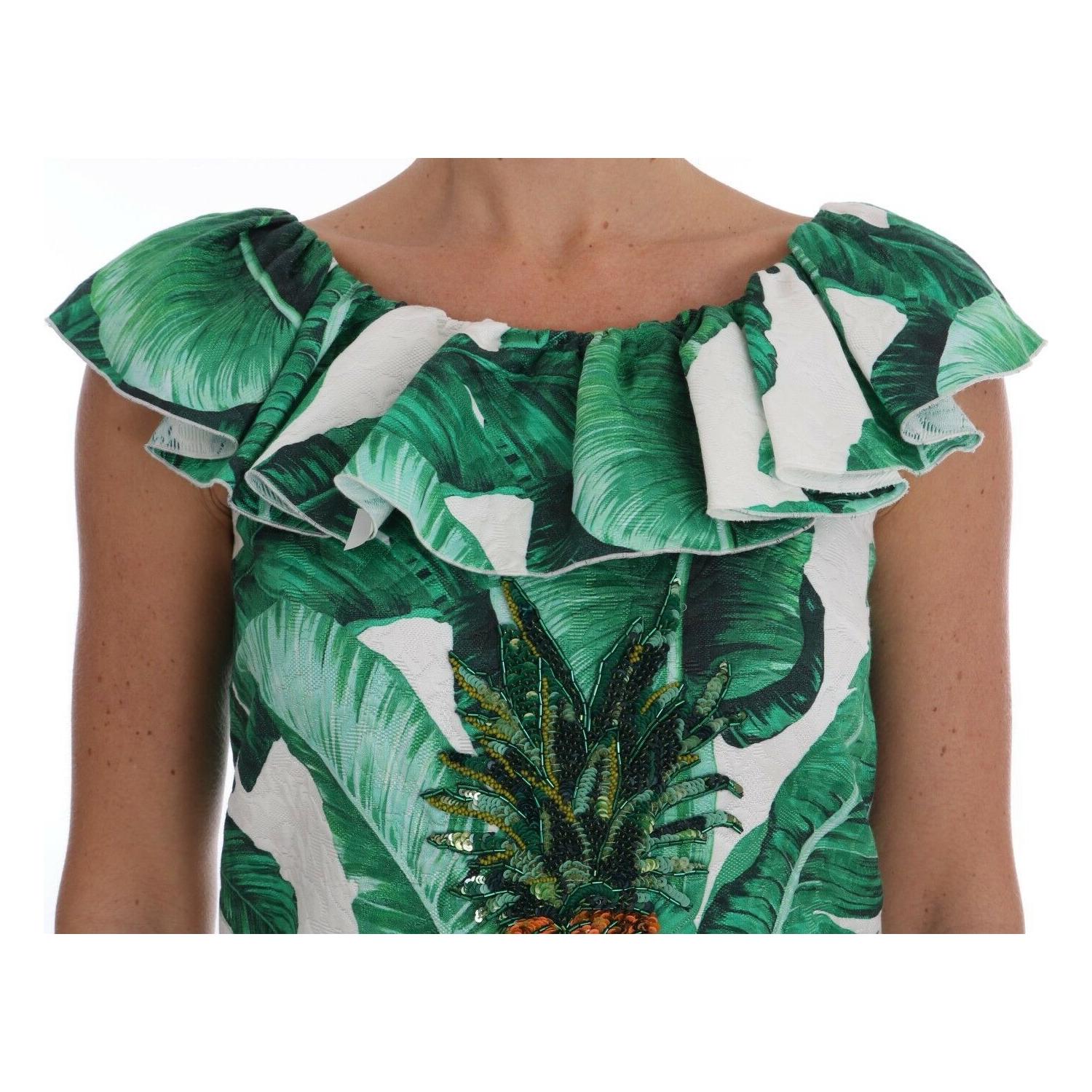 优雅亮片菠萝衬衫