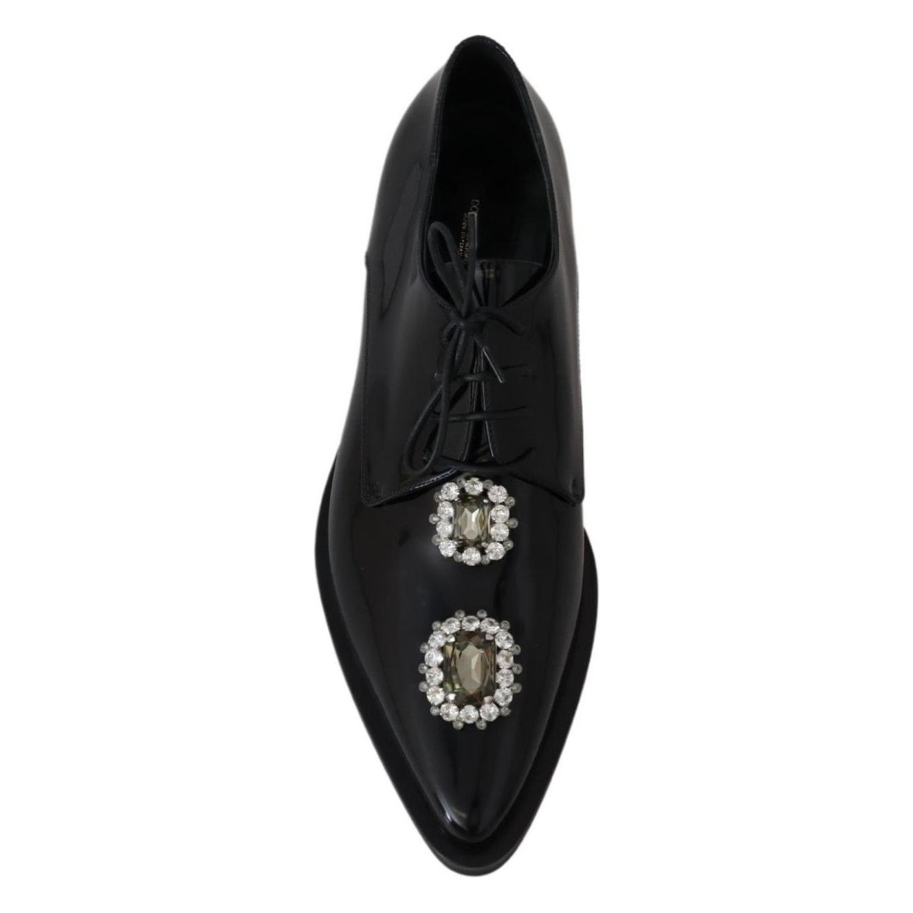 Crystal Embellished Derby Dress Shoes