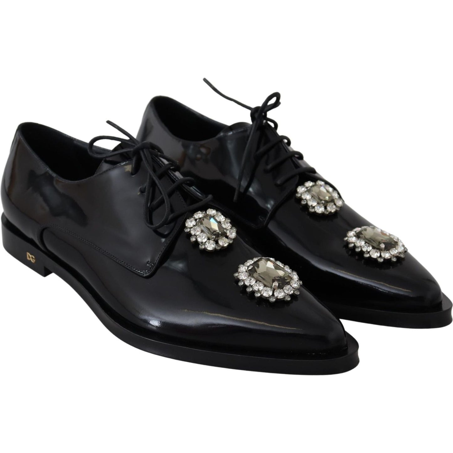 Crystal Embellished Derby Dress Shoes