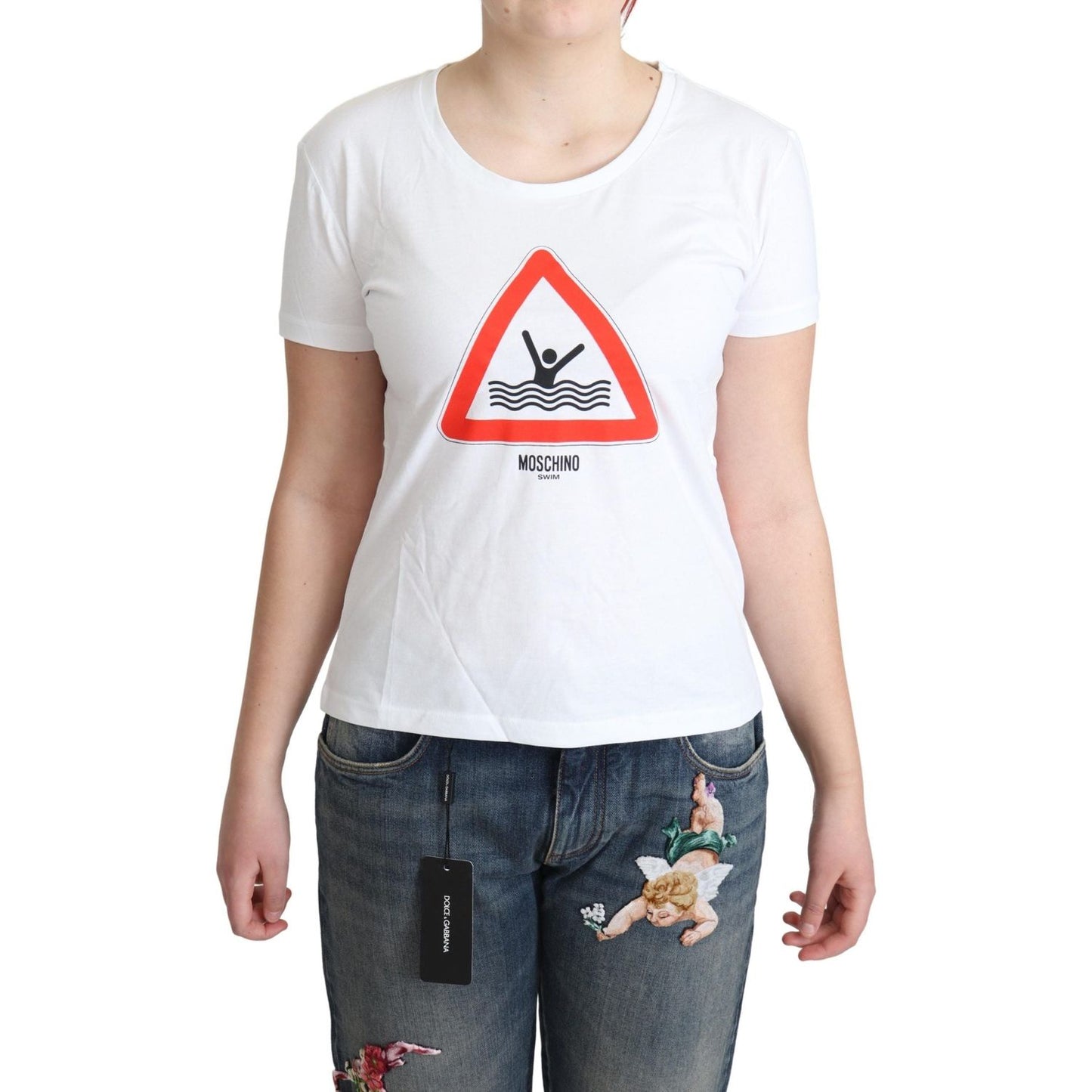 Chic Triangle Graphic Cotton Tee