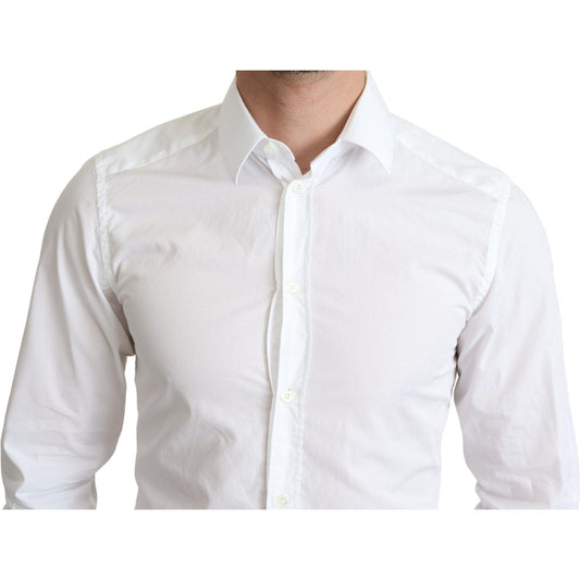 Dolce & Gabbana Elegant White Cotton Dress Shirt Dolce & Gabbana