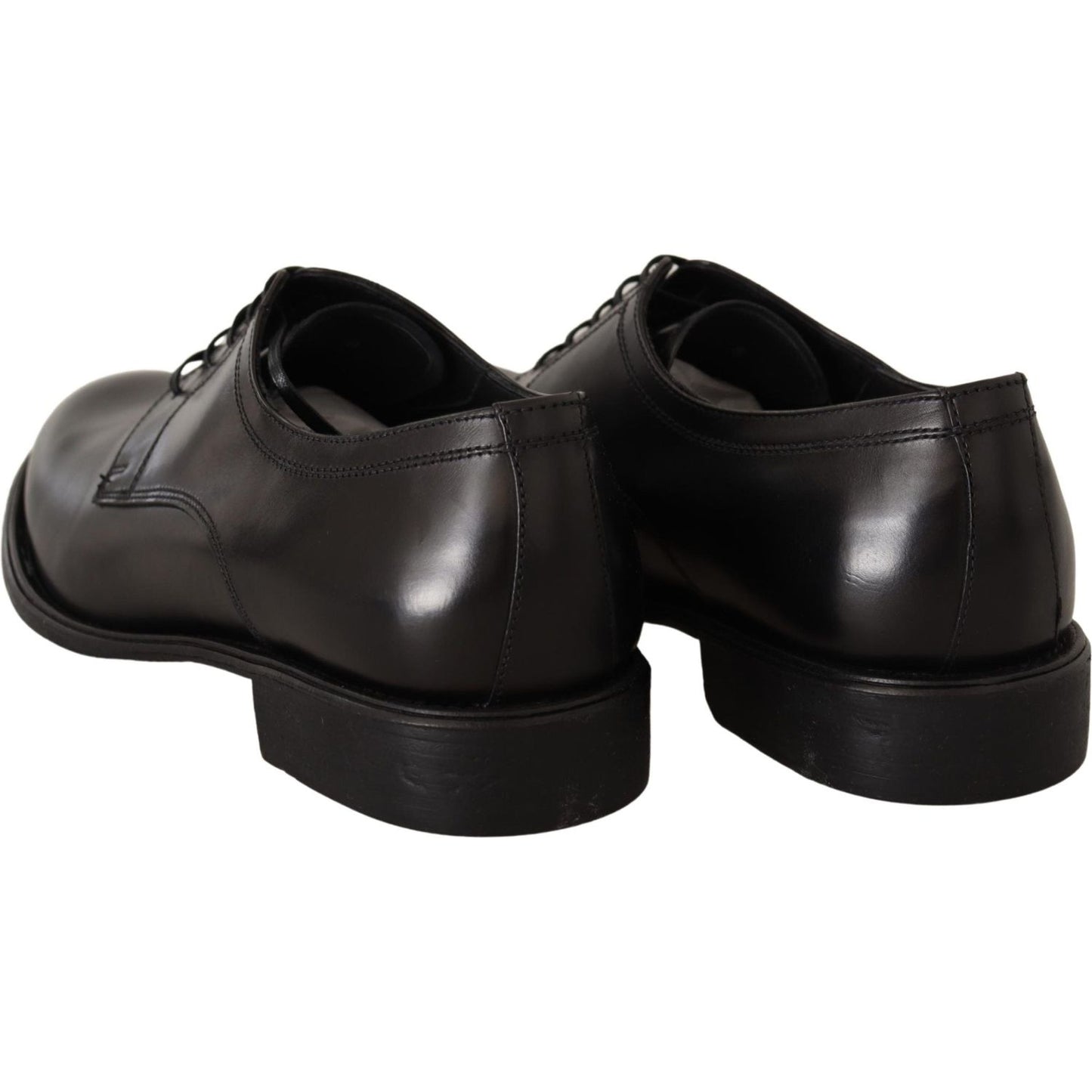 Elegant Black Leather Formal Derby Shoes