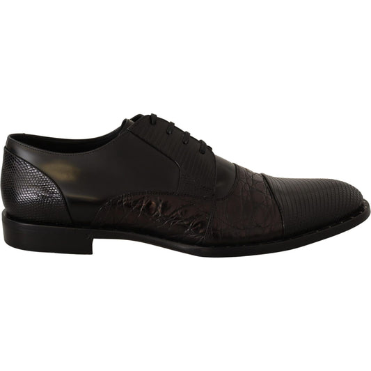 Elegant Black Derby Oxford Wingtips