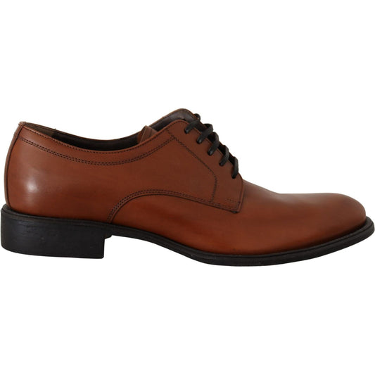 Elegant Brown Derby Formal Shoes