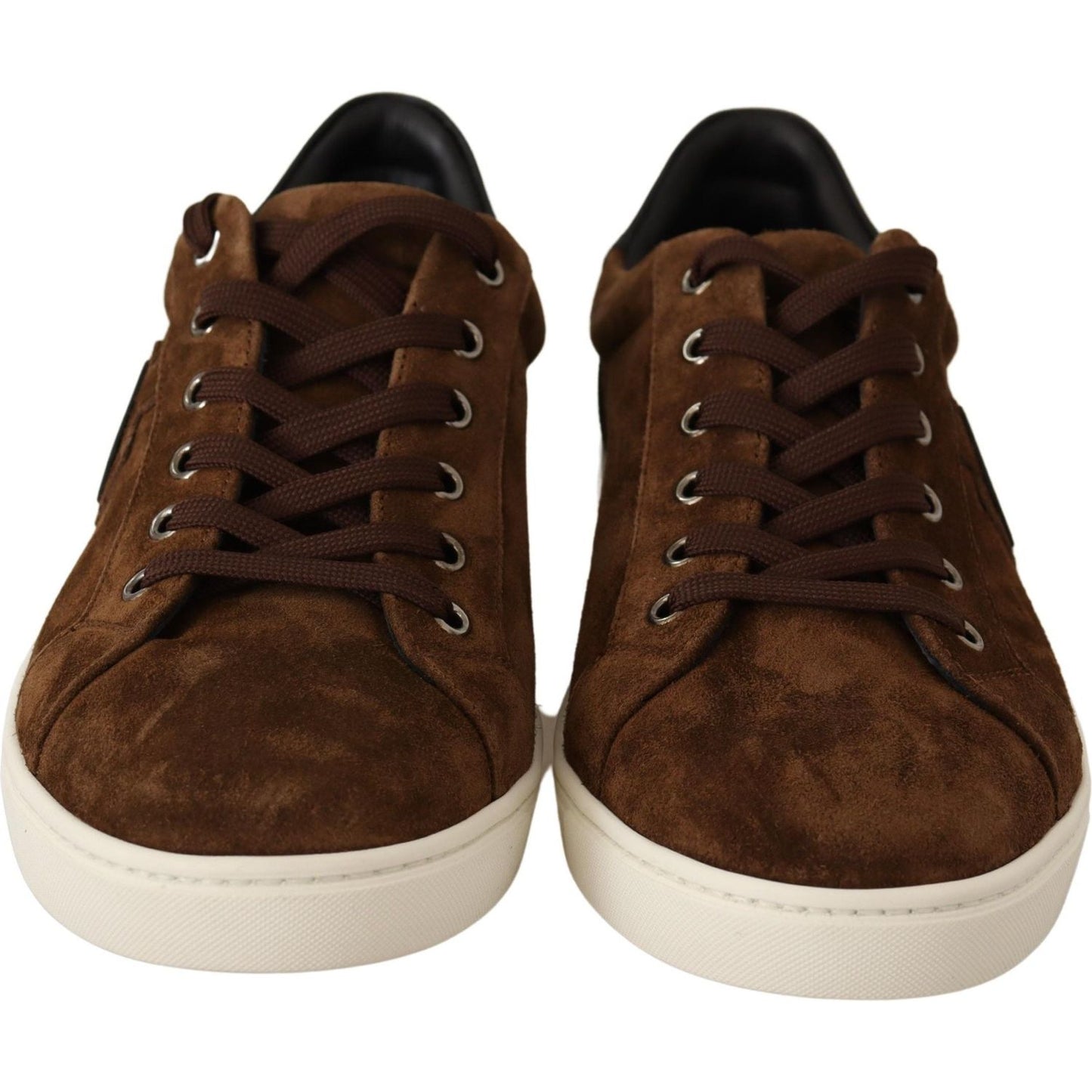 Elegant Leather Casual Sneakers in Brown